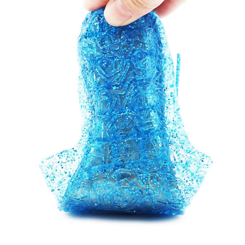 techcity Princess Girls Sandals Dress Up Dance Party Cosplay Jelly Shoes for Kids Toddler Mary Janes (Little Kid 11 M, Blue) - Image 5